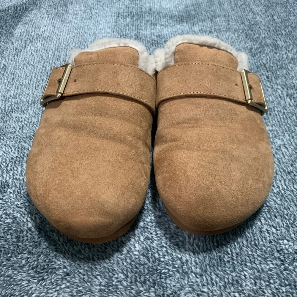 J. CREW - Sueded Sherpa Mules